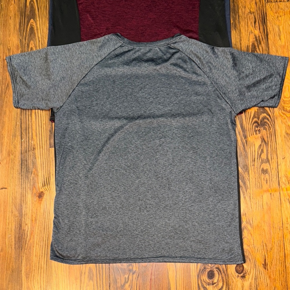 Real Essentials 5 Pack Men’s Short Sleeve Dry Fit Active Crew Neck Tee Shirts - Picture 8 of 14